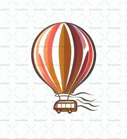 Reisender Heißluftballon